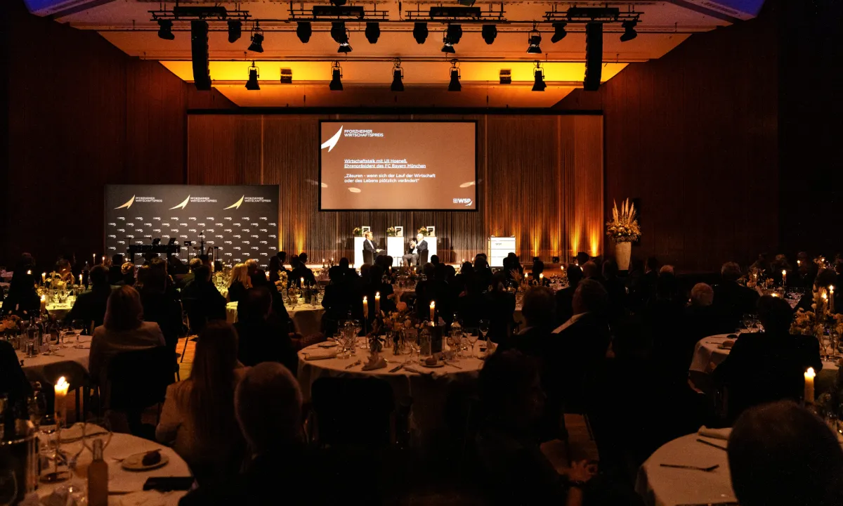 Neues Eventkonzept des Pforzheimer Wirtschaftspreises 2021 im CCP (Foto: Markus Born)