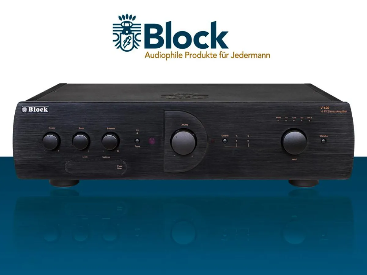 Block V-120 HiFi-Vollverstärker.