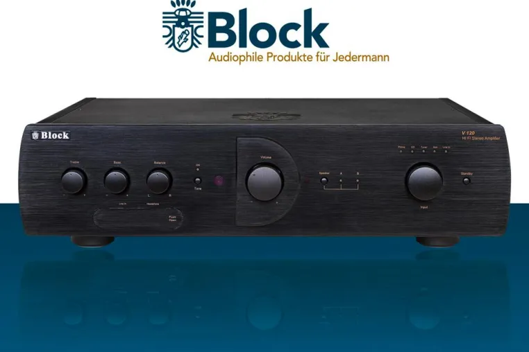 Block V-120: Der neue HiFI-Vollverstärker von Block. Bild: Block V-120: Der neue HiFI-Vollverstärker von Block.