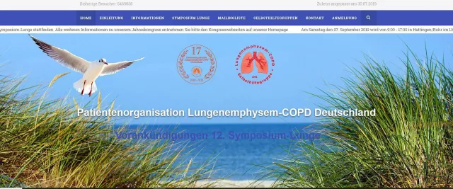 Bild: Die Patientenorganisation Lungenemphysem-COPD-Deutschland stellt ihren neuen Webauftritt vor