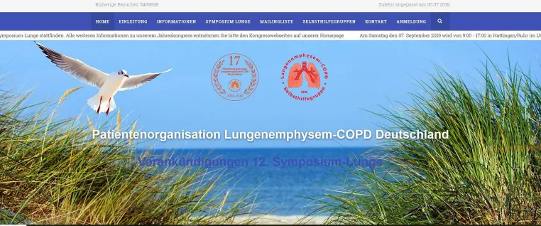 Die Patientenorganisation Lungenemphysem-COPD-Deutschland stellt ihren neuen Webauftritt vor Bild: Die Patientenorganisation Lungenemphysem-COPD-Deutschland stellt ihren neuen Webauftritt vor