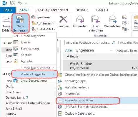 Bild: Wie erstelle und verwende ich E-Mail-Vorlagen? - Der QualityHosting-Outlook-Tipp
