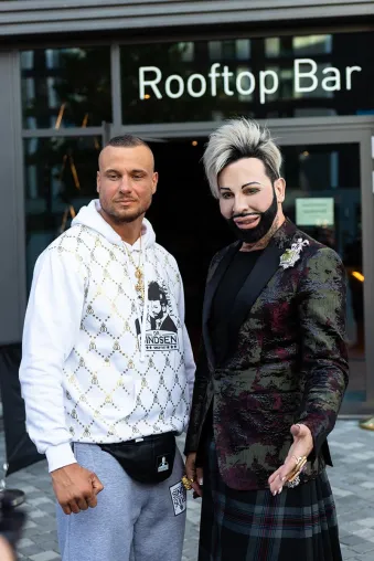 Bild: Kooperation zwischen Stardesigner Harald Glöckler und Eric Sindermann
