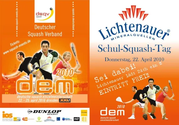 Bild: Squash meets Dresden - 35. Deutsche Einzelmeisterschaft (DEM) präsentiert den „Lichtenauer Schul-Squash-Tag“