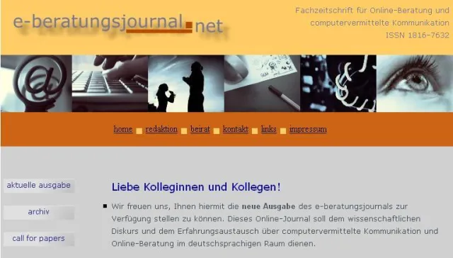 Bild: Neue Ausgabe e-beratungsjournal.net ist online