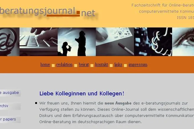 Bild: Neue Ausgabe e-beratungsjournal.net ist online