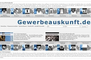 Gewerbeauskunft.de: Geballte Wirtschafts-Informationen von regional bis global Bild: Gewerbeauskunft.de: Geballte Wirtschafts-Informationen von regional bis global