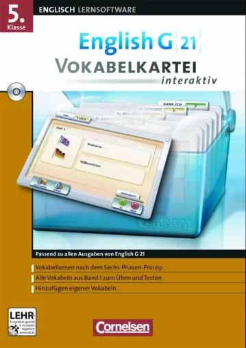 Bild: Vokabeln lernen nach dem Sechs-Phasen-Prinzip - Fit in Englisch und Französisch mit Vokabelkartei interaktiv