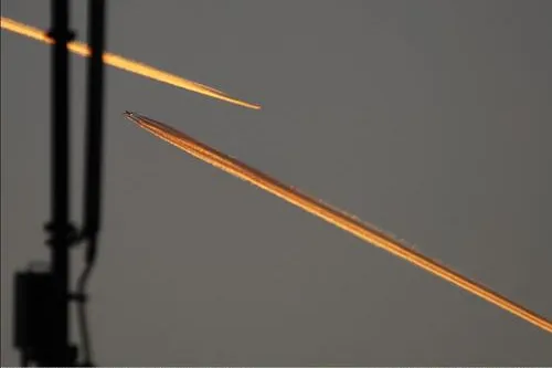 Bild: Kein 'Chemtrail': 'Fire in the Sky'-UFO über Groß-Umstadt in der ´Hessenschau´ – UFO-Stimuli: Kondensstreifen