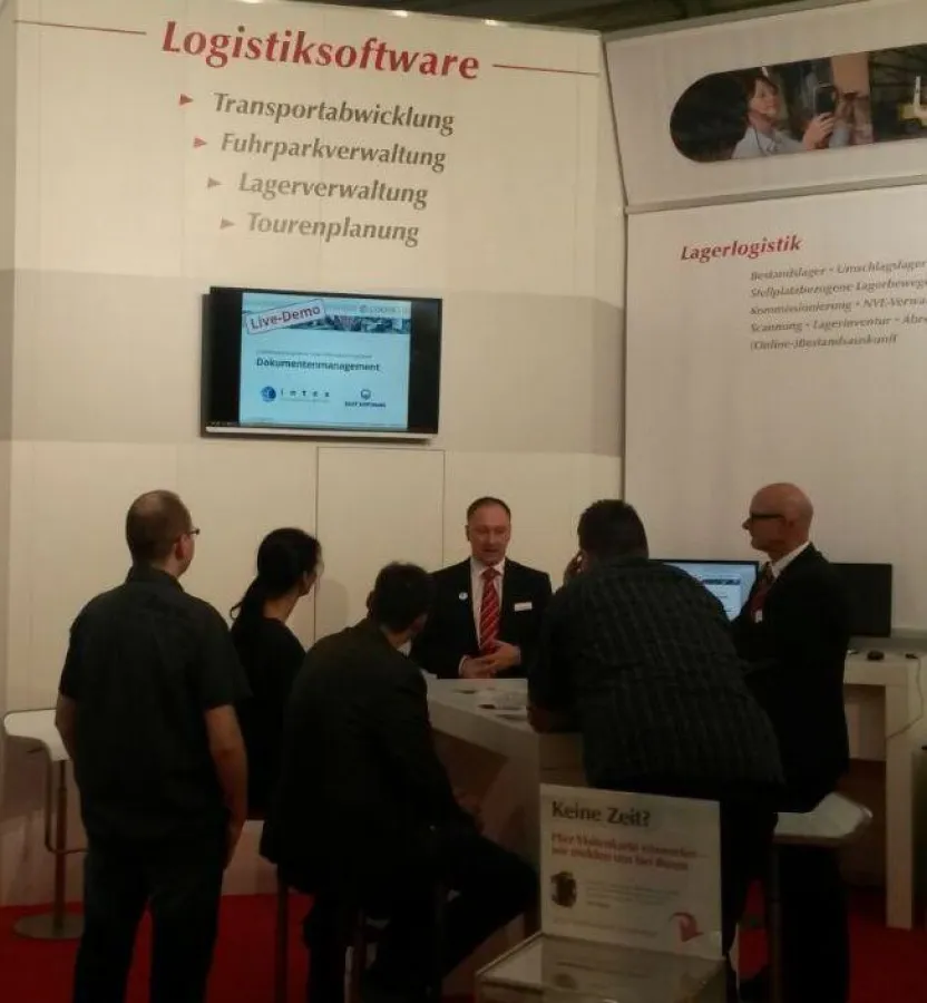 C-Logistic-Messestand auf der transport logistic