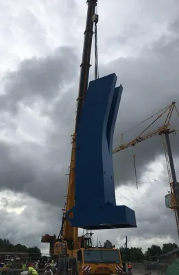 Bild: Nesserlander Schleuse nimmt weiter Gestalt an