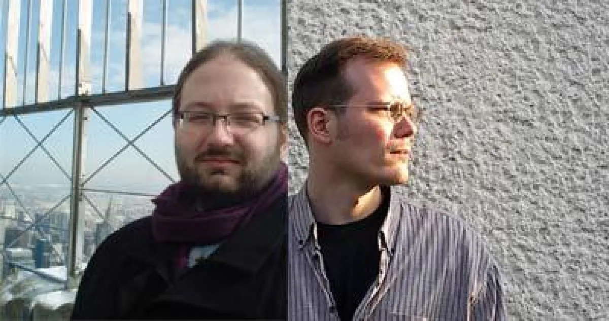 Mario Stork und Mario Siegesmund (v.l.) geben ein gemeinsames Konzert im Lalok Libre in Gelsenkirchen.