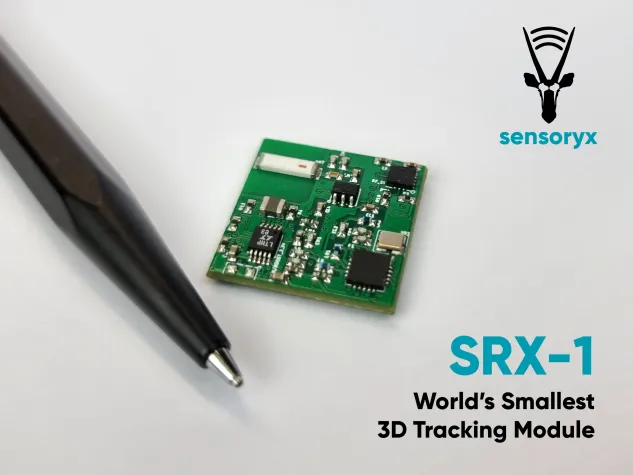 Sensoryx präsentiert SRX-1, das kleinste 3D-Tracking-Modul der Welt Bild: Sensoryx präsentiert SRX-1, das kleinste 3D-Tracking-Modul der Welt