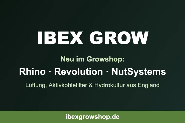 Bild: Ibex Grow bringt Rhino, Revolution und NutSystems in den deutschen Growshop-Markt