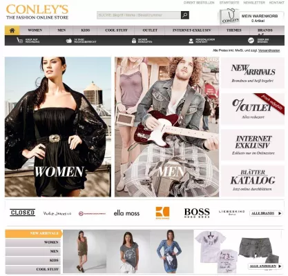 Bild: CONLEY’S THE FASHION ONLINE STORE jetzt im neuen Look