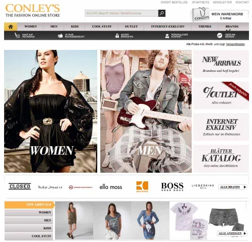 Bild: CONLEY’S THE FASHION ONLINE STORE jetzt im neuen Look