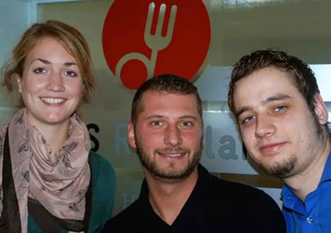 Melanie Niggemann, Sergej Eisenberg und Pascal Delgado (v. l.) studieren an der HGS.