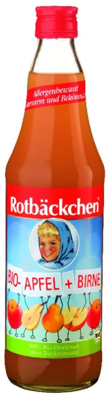 Rotbäckchen BIO Apfel und Birne in 700ml