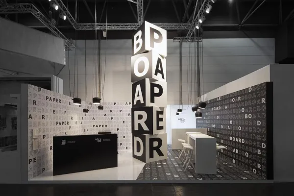 Bild: Papier trifft Pappe in Schwarz-Weiß - Dart inszeniert VDP/WPV auf der interpack 2017