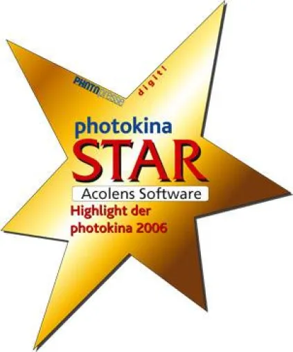 Acolens erhält den digit! Show Award „Photokina Star - Highlight der Photokina 2006“ Bild: Acolens erhält den digit! Show Award „Photokina Star - Highlight der Photokina 2006“