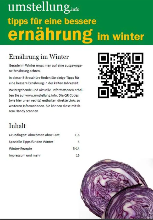 Die kostenlose E-Broschüre mit Ernährungstipps für den Winter