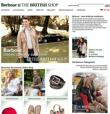 Barbour bei THE BRITISH SHOP - Neue Infoseite bietet alles Wissenswerte zu Barbour Bild: Barbour bei THE BRITISH SHOP - Neue Infoseite bietet alles Wissenswerte zu Barbour