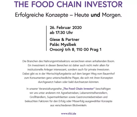 Bild: TFCI The Foodchain Investor - Wintertagung am 26.02.2020 in Prag