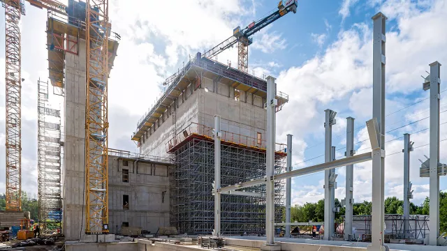 Bild: Bauen für umweltgerechte Klärschlammverwertung