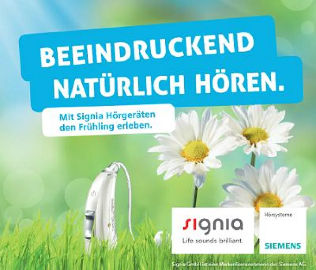 Erleben Sie den Frühling mit Signia Hörgeräten (Quelle: Sivantos)