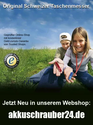 Bild: Original schweizer Taschenmesser jetzt neu im Onlineshop Akkuschrauber24.de
