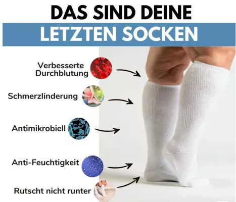 Bild: Geschwollene Beine? Darum helfen Edensox Gesundheitssocken in 9/10 Fällen wirklich
