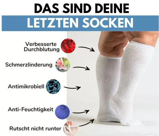 Geschwollene Beine? Darum helfen Edensox Gesundheitssocken in 9/10 Fällen wirklich Bild: Geschwollene Beine? Darum helfen Edensox Gesundheitssocken in 9/10 Fällen wirklich