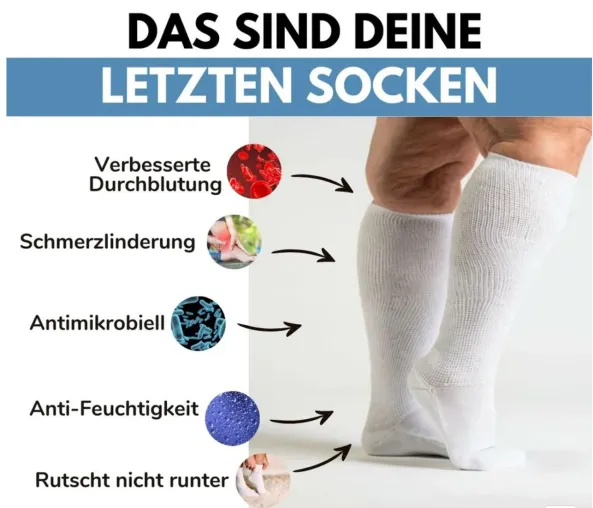 Bild: Geschwollene Beine? Darum helfen Edensox Gesundheitssocken in 9/10 Fällen wirklich