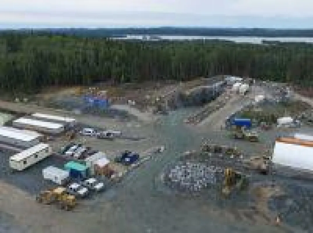 Luftansicht der Sugar Zone-Mine; Foto: Harte Gold