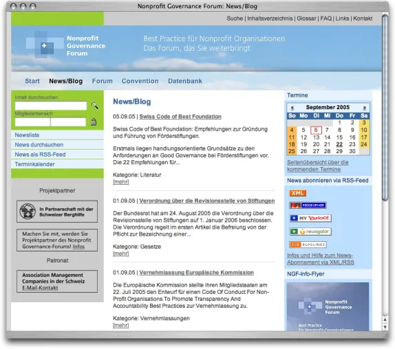 Nonprofit Governance Forum: Enrico Sitelli * erstellt Website mit CMS TYPO3 Bild: Nonprofit Governance Forum: Enrico Sitelli * erstellt Website mit CMS TYPO3