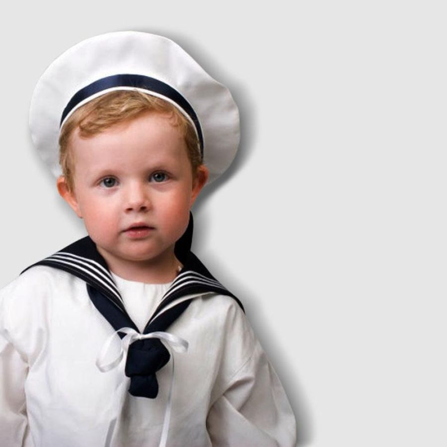 Baby Overall Matrosenanzug Marine - Kuscheliger Einteiler Größe 74