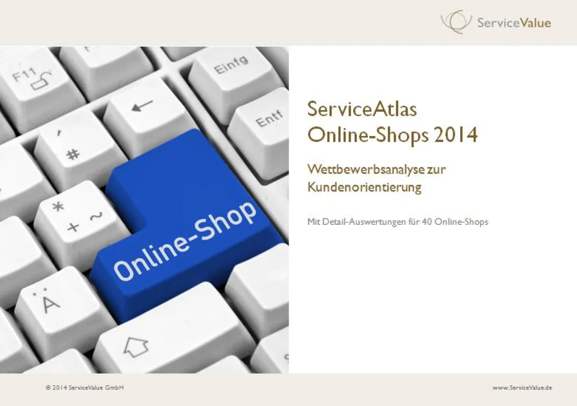 Cover ServiceAtlas Online-Shops 2014