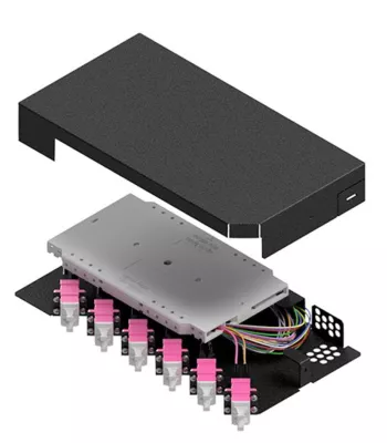 Bild: Verteilertechnik im Anschluss - EasyLan erweitert Portfolio um Hutschienen-Spleißverteiler