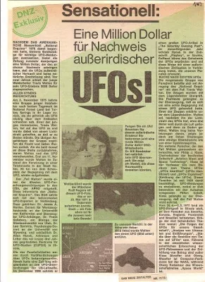 Bild: Der E.T.-UFO-Nachweis: 1.000.000 Dollar für ein außerirdisches UFO, ausgesetzt 1978 - Weeding Out the Fakes