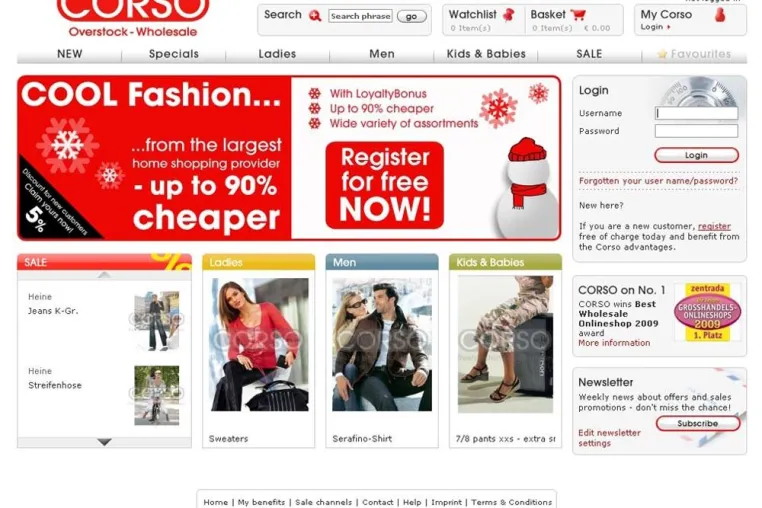 Neuer Service: Corso.de launcht englischsprachige Shop-Version Bild: Neuer Service: Corso.de launcht englischsprachige Shop-Version
