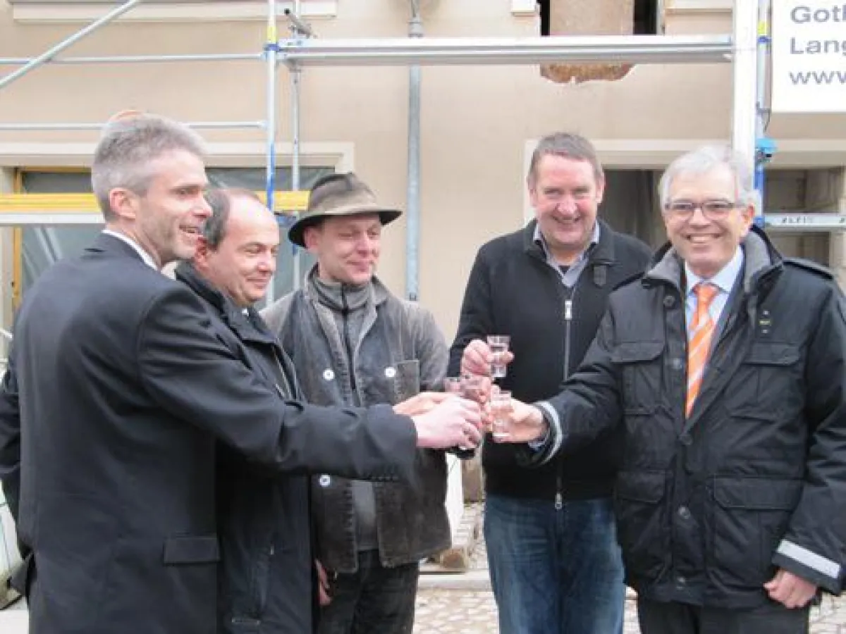 Am vergangenen Freitag wurde der Richtsegen über das neue Kunstforum in Gotha gesprochen