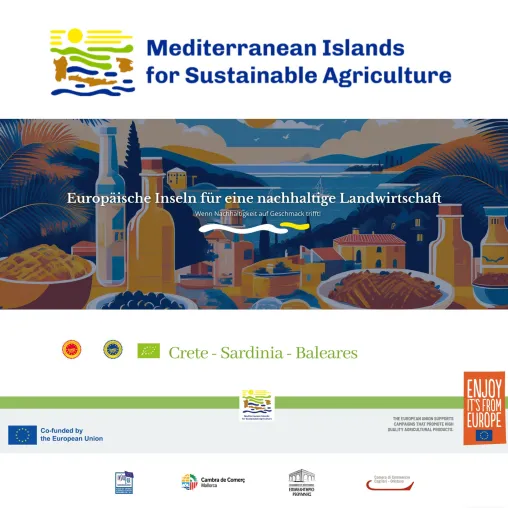 Bild: Das EU-Projekt MESA stärkt nachhaltige Lebensmittel aus Kreta, Sardinien und Mallorca auf dem deutschen Markt