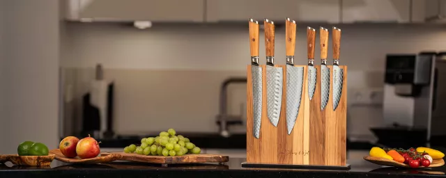 Bild: Damastmesser von Kitchen Luxe: Perfekte Schärfe und Exklusives Design für Ihre Küche