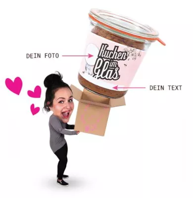 Bild: MEIN KUCHEN IM GLAS - Dank online-Konfiguration gibt es den Kuchen im Glas nun so individuell wie nie