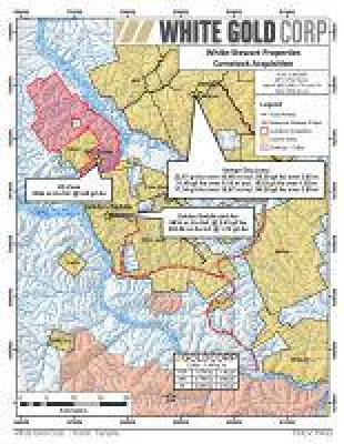 Bild: 3D-Modell entdeckt Höhergradige Zone bei Maple Gold und White Gold kauft Liegenschaft zu