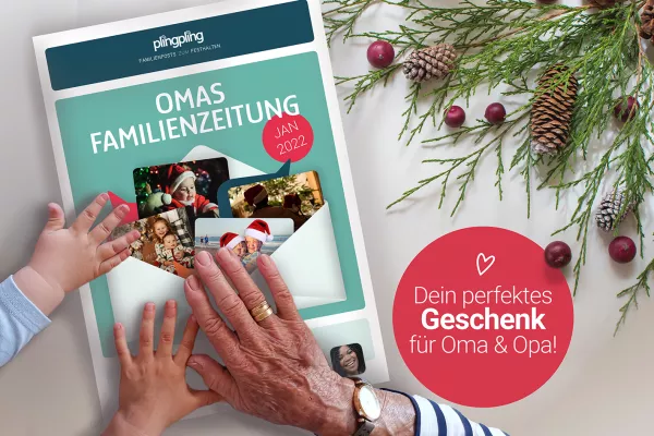 Die persönliche Foto-Familienzeitung schafft Nähe – das perfekte Weihnachtsgeschenk für Großeltern Bild: Die persönliche Foto-Familienzeitung schafft Nähe – das perfekte Weihnachtsgeschenk für Großeltern