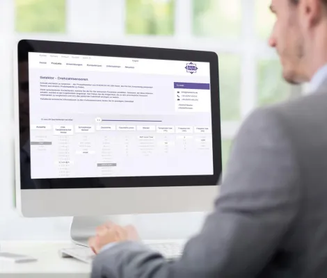Bild: Das richtige Produkt finden - ohne zu suchen! Internetauftritt mit leistungsfähigen Produktselektoren