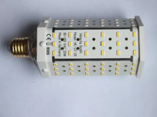 Bild: Höhere Effizienz und kleinerer Preis - Helecta stellt neue Version ihrer LED-Retrofit-Leuchtmittel vor