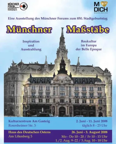 Bild: Vernissage der Ausstellung Münchner Maßstäbe im Kulturzentrum Am Gasteig