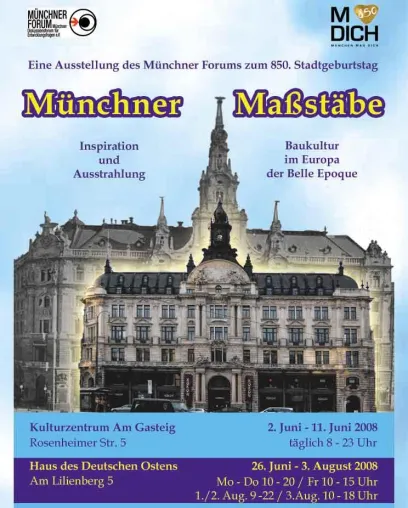Bild: Vernissage der Ausstellung Münchner Maßstäbe im Kulturzentrum Am Gasteig
